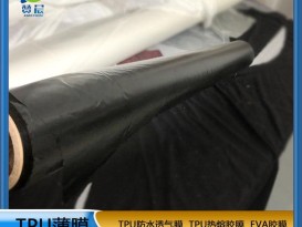 廠(chǎng)家直銷(xiāo)黑色TPU膜防水透氣膜功能性膜規格0.025mm*1.55m免費寄樣