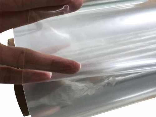 贊晨廠(chǎng)家現貨供應TPU高透明高彈性手袋膜化妝包面料吹氣膜材料